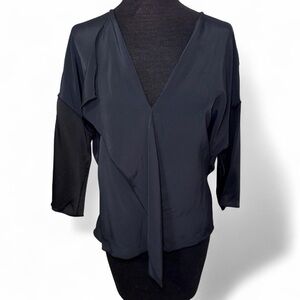 The Row Black Nesset Blouse 3/4 Sleeve Womens Size 10